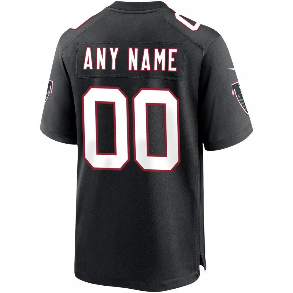 Atlanta Falcons Nike Throwback Custom Game Jersey - Black-GridironStore